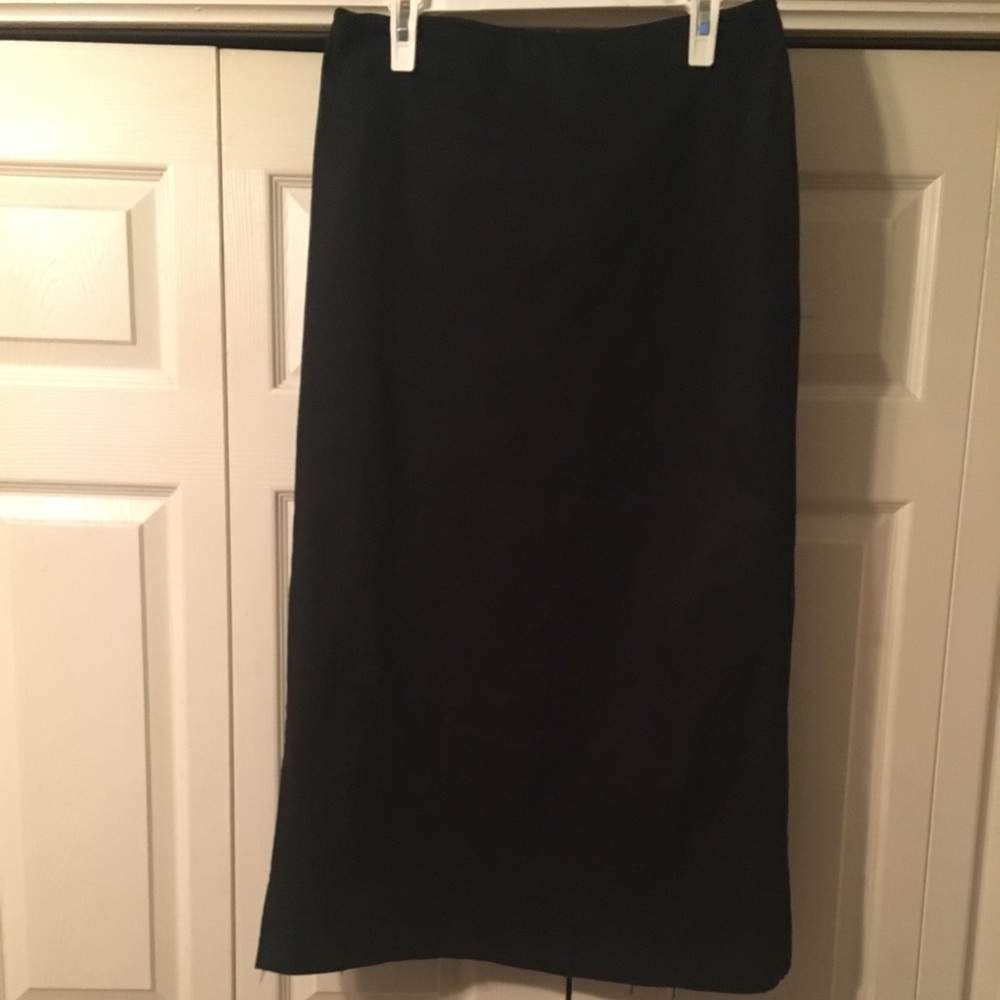 Black maxi skirt with star embellishments